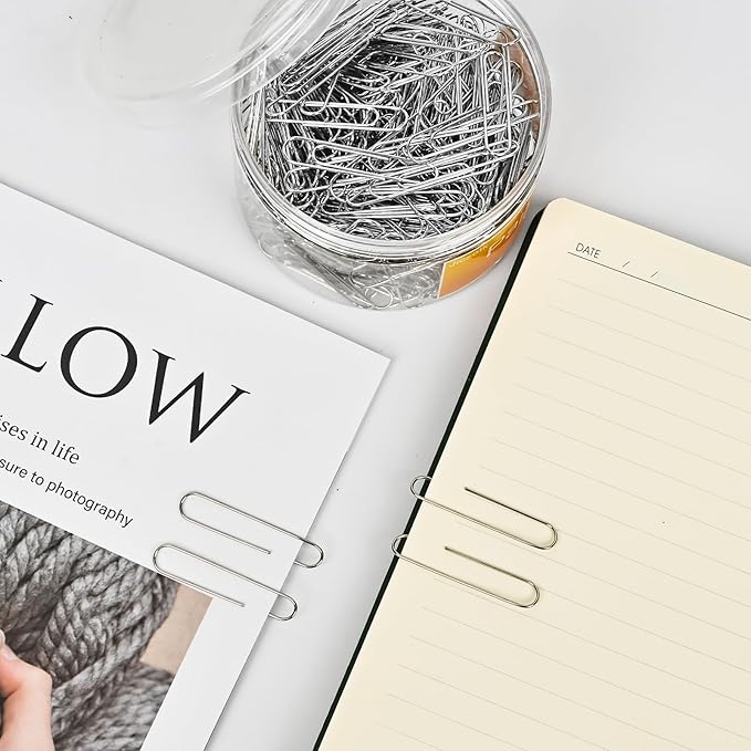 Jumbo Paper Clips,Large Paper Clips,320 Pcs Paper Clip Large for Paperwork Ideal for Home, School and Office Supplies.