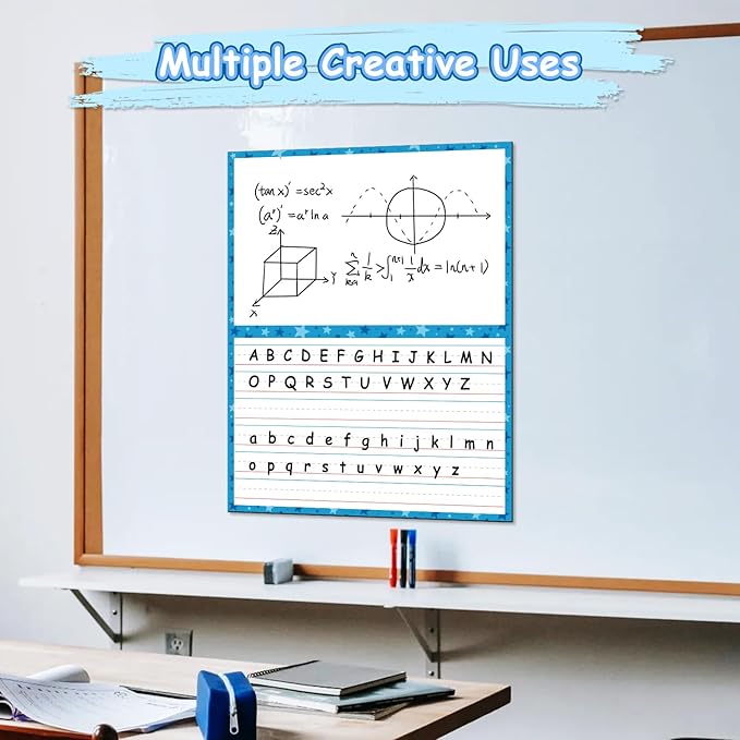 Giant Magnetic Dry Erase Handwriting Paper for Classroom Whiteboards – Reusable Writing Chart with Lined Paper Design, Perfect for Handwriting Practice, Homeschooling, and Teacher Essentials