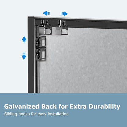 Magnetic Whiteboard, 36"x24" Black Aluminum Frame Dry Erase White Board for Wall, Large Wipe Board with 6 Magnets, 4 Markers & 1 Eraser for Home and Office