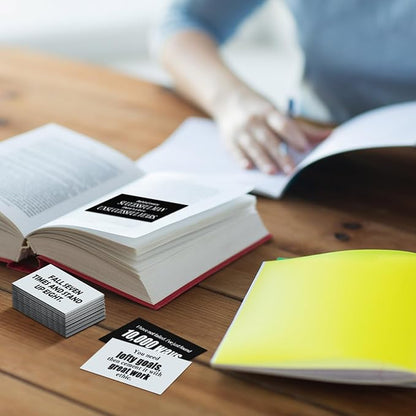 Jinei 300 Inspirational Affirmation Cards Positive Motivational Cards Small Mini Encouragement Quotes for Women Mother's Day Church(Famous Quotes)