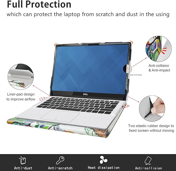 Alapmk Protective Case for Dell Latitude 5350 5340 5330 5320 5310/Latitude 2-in-1 5350 5340 5330 & EliteBook 630 G10/EliteBook 630 G9/EliteBook x360 830 G8/EliteBook x360 830 G7 13.3" Laptop,Love Tree