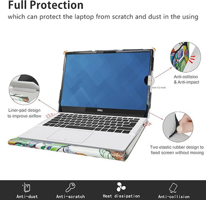 Alapmk Protective Case for Dell Latitude 5350 5340 5330 5320 5310/Latitude 2-in-1 5350 5340 5330 & EliteBook 630 G10/EliteBook 630 G9/EliteBook x360 830 G8/EliteBook x360 830 G7 13.3" Laptop,Love Tree