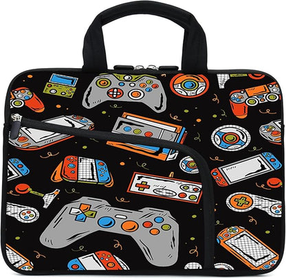 11.6" 12.2 inches Laptop Sleeve Chromebook Case Notebook Sleeve Two Pockets Fit Apple MacBook Air(Games-1)