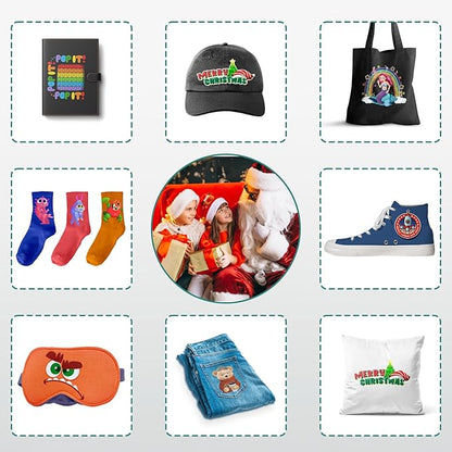 DTF Transfer Film, 50 Sheets 8.5"*11" DTF Paper with Smart Printing Pad for All Sublimation&DTF Printers,DTF Film for Sublimation Hack,Upgraded Premium Direct to Film for All Fabrics