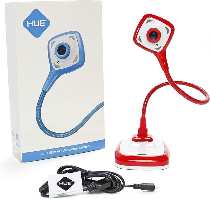 HUE HD Pro Flexible USB Video and Document Camera (Red)