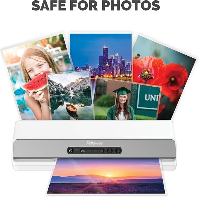 Fellowes Thermal Laminating Pouches, Letter Size Sheets, 5mil 200pk, Clear (5743601)