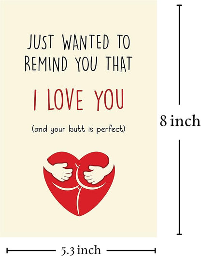 Cheerin Funny Greeting Card with Envelope - Anniversary Card - Hilarious Greeting Card - Birthday Gift for Boyfriend, Girlfriend, Husband, or Wife