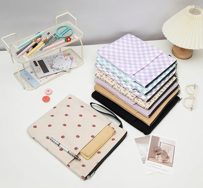 DSIUE Book Sleeve, Book Covers for Paperbacks with Zipper, Book Lover Gifts