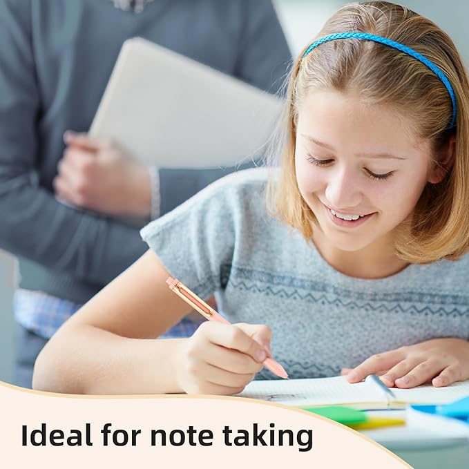 NUSIGN Gel Pens, 5 Pcs 0.5mm Retractable Quick Dry Black Ink Fine Point Rolling Ball Gel Pen, Smooth Writing No Bleed for Journaling Note Taking, Home School Office Supplies