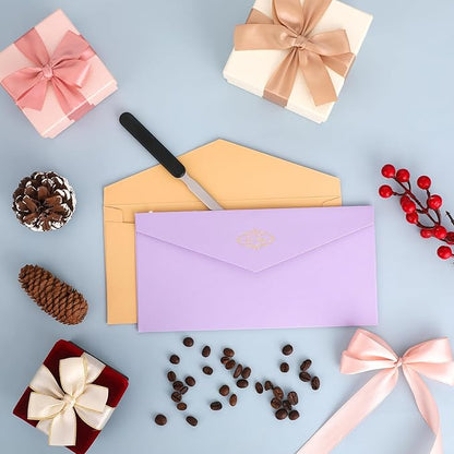 4Pcs Letter Opener Stainless Steel Envelope Openers Lightweight Hand Mail Slitters Metal Letter Knives Humanized Grip Handle Paper Cutting Knives for Office School Home Supplies