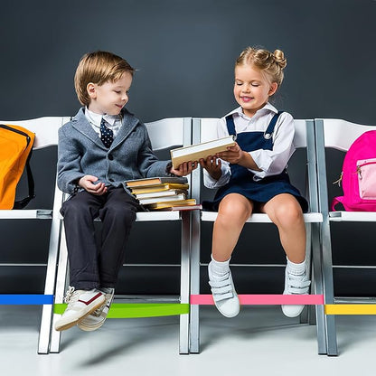 25 Pack Chair Bands for Kids with Fidgety Feet, ADHD Tools for Kids, ROOKEA Sensory Classroom Must Haves for ADHD Kids Fidget Chair Bands ADD Autism ADHD Chair Bands for Classroom Home Chairs