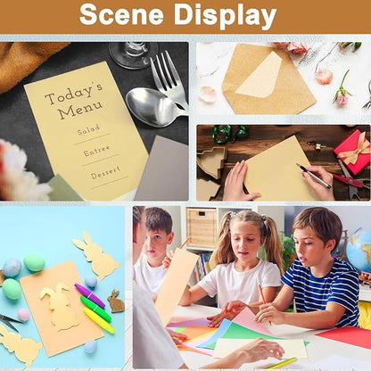 28 Sheets Shimmer Cream Cardstock 8.5 x 11 Off White Paper, 250gsm/92lb Premium Ivory Card Stock for DIY Cards Making, Greeting Cards, Wedding Invitations, Menus, Certificate Paper