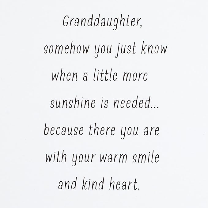 Hallmark Birthday Card for Granddaughter (Removable Heart Ornament)