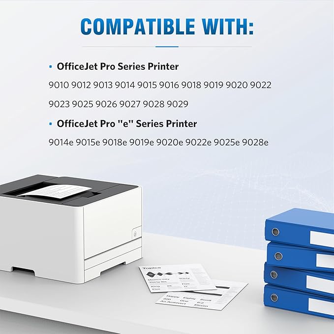 962XL Ink Cartridges 4 Color Pack Compatible Replacement for HP 962XL 962 Ink Work for HP OfficeJet Pro 9010 9013 9014e 9015e 9016 9018e 9019e 9020e 9022e 9023 9025e 9028e 9029 Printer