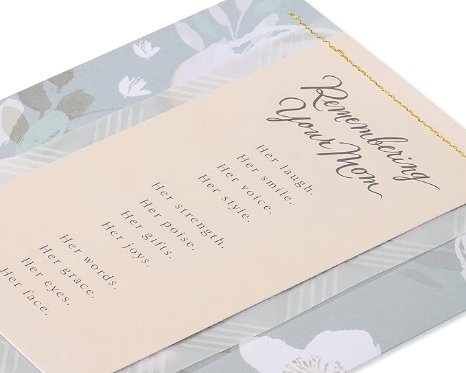American Greetings Sympathy Card for Loss of Mother (Remembering You Mom)