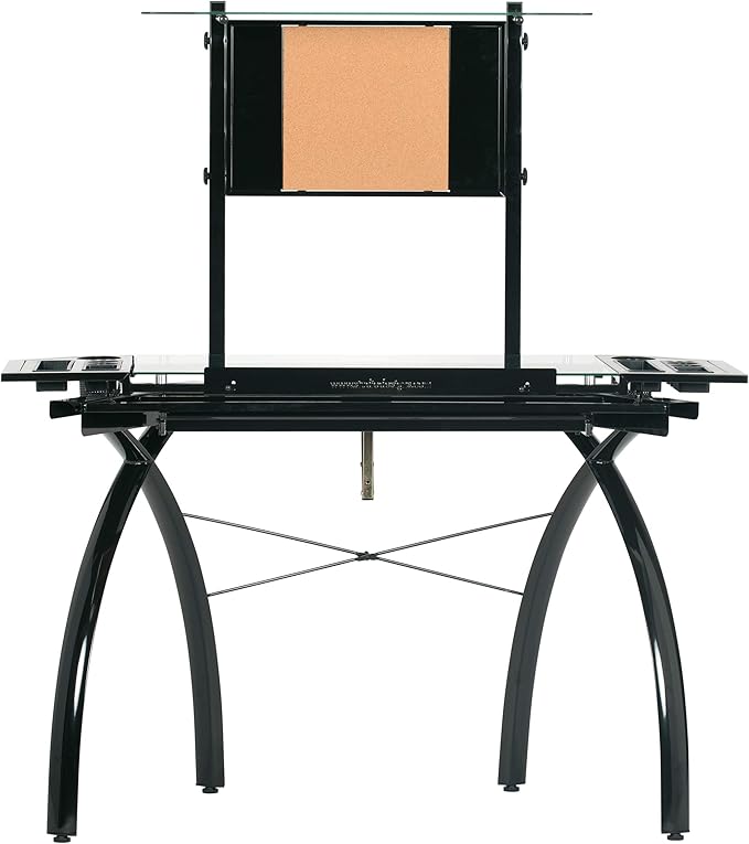 Studio Designs Futura Tower in Black with Clear Glass