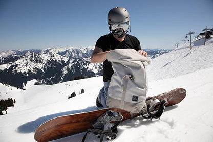 Skyway Luggage Rainier Rolltop Commuter Casual Daypack for Work or Hiking, Eco-Friendly, Made of 100% rPET Travel Laptop Bag for Women & Men, 20L, Zion Gray