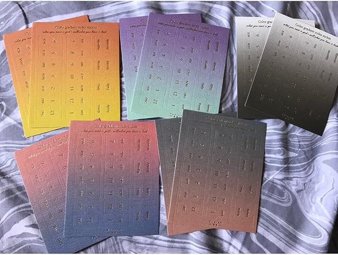 10 Sheets Monthly Adhesive Index Tabs Colorful Monthly Separator Tabs for Office Study Planners Organizations (Neon)