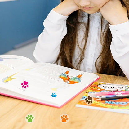 0.5 Inch Multicolor Paw Print Stickers,Self Adhesive for Scrapbooking/Kid DIY Arts Crafts/Reward Stickers Teachers Stickers