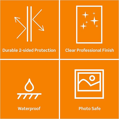 Scotch Thermal Laminating Pouches, 100 Count, Clear, 5 mil., Laminate Business Cards, Banners and Essays, Ideal Office or School Supplies, Fits Letter Sized Paper (8.9 in. × 11.4 in.)