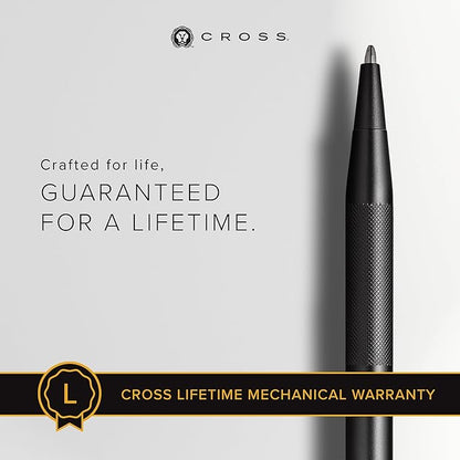 Cross Classic Century Refillable Ballpoint Pen, Medium Ballpen, Includes Premium Gift Box - Black Micro-Knurl