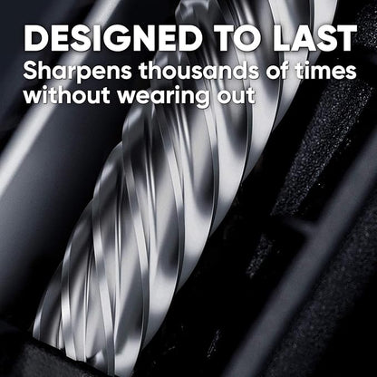 Electric Pencil Sharpener - Pencil Sharpener Battery Powered for Kids, School, Home, Office, Classroom, Artists – Battery Operated Pencil Sharpener For Colored Pencils, Ideal For No. 2 (White)