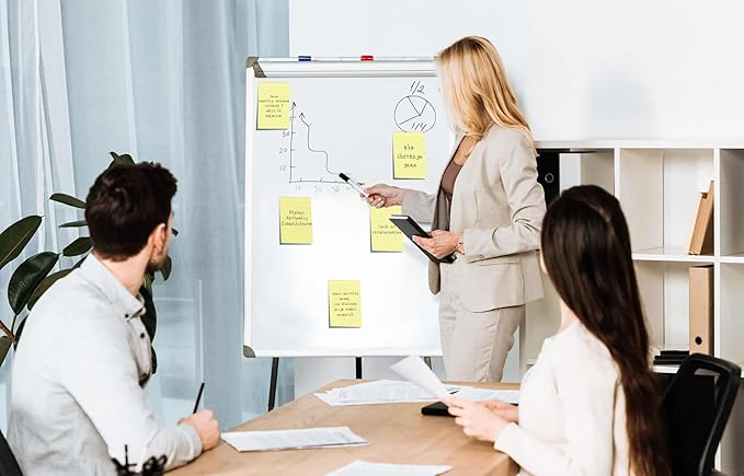 9 Pads Lined Sticky Notes 4x6 inch Post, Canary Yellow, Clean Removal, Self-Stick Pads, Large Sticky Notes Easily Used for Home, Office, School, 40 Sheets/Pad