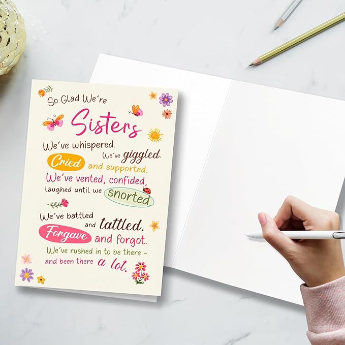 Funny Birthday Card for Women, I Am Your Sister, A Laugh-Out-Loud Gift, Suitable for Friendship Day and Congratulations, Perfect for Celebrating A Special Sister