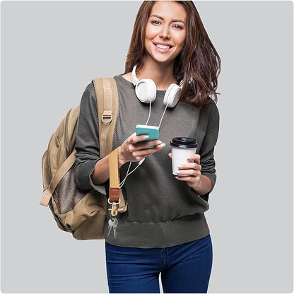 Fishent Stretchy Wristlet Keychain,Braided Cute Wrist Lanyards for Keys, Key Chain Holder for Women Men, Wrist Strap Keychain for Car Keys Phone Camera Wallet ID Badges Card (Maize)