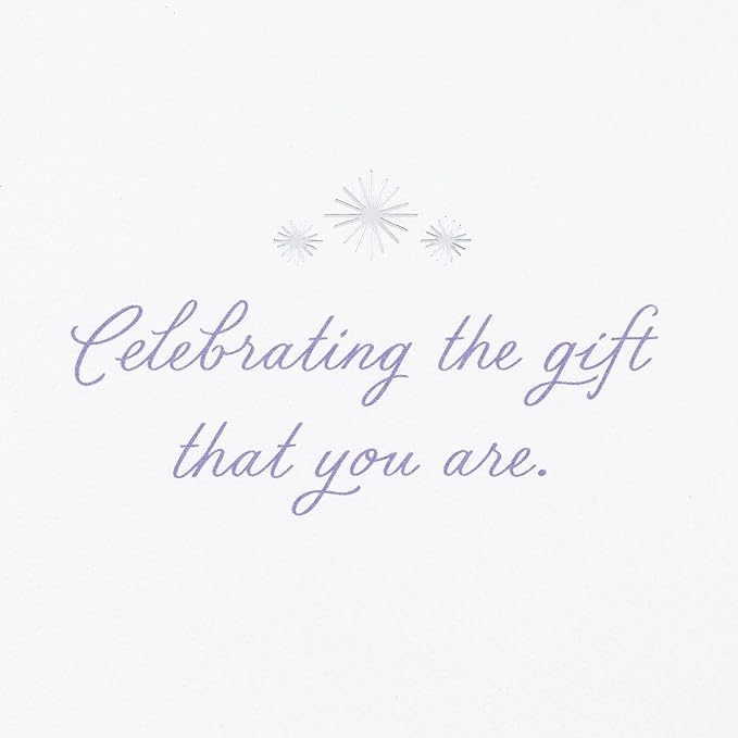 Hallmark Signature Birthday Card for Women, Her, Mom, Daughter, Friend (Wrapped Gifts)