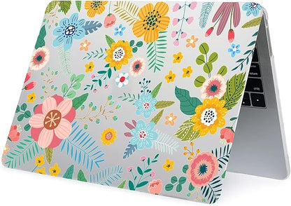 Compatible with MacBook Air 13.6 Inch Case 2024 2023 2022 Release Model A3113 M3 A2681 M2, Abstract Flower Hard Plastic Shell Cover Case