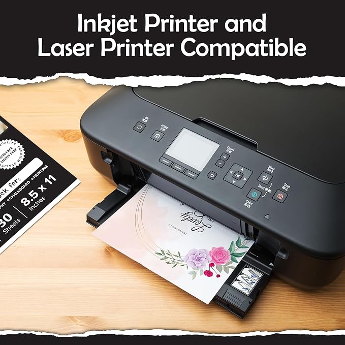 SANZIX 30 Sheets White Cardstock Paper 8.5 x 11-80lb 216 GSM Heavyweight Thick White Card Stock for Invitations, Menus, Scrapbooking, DIY Cards & Decorations | Cover Cardstock for Printers & Crafts