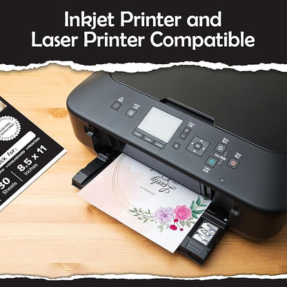 SANZIX 30 Sheets White Cardstock Paper 8.5 x 11-80lb 216 GSM Heavyweight Thick White Card Stock for Invitations, Menus, Scrapbooking, DIY Cards & Decorations | Cover Cardstock for Printers & Crafts