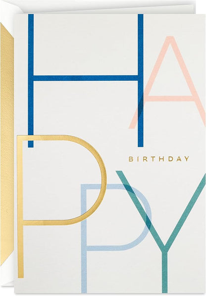 Hallmark Signature Birthday Cards (Big Birthday Wishes & Best Birthday Ever) - Premium Greetings
