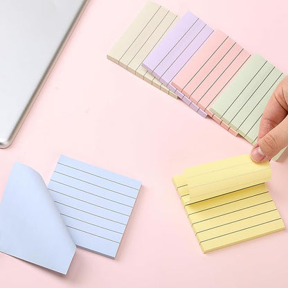 Mr. Pen- Lined Sticky Notes 3x3, 12 Pads, 720 Sheets in Total, Morandi Colors, Sticky Notes with Lines, Sticky Note Pads, Sticky Pads, Sticky Notes Lined, Colorful Sticky Notes, Mr Pen Sticky Notes