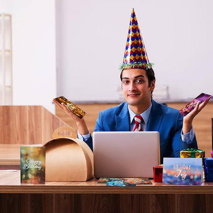 Zhanmai 80 Pack 4 x 6 Inch Religious Christian Birthday Cards Bulk with Scripture Assorted Bible Verse Designs Christian Blessings Birthday Cards with Envelopes (Dreamy Style)