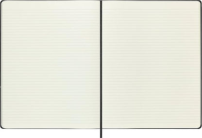 Moleskine Classic Notebook, Hard Cover, XXL (8.5" x 11") Ruled/Lined, Black, 192 Pages