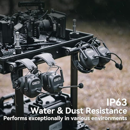 Came-TV Kuminik8 1.9GHz Wireless Intercom Headset System Noise Cancellation Zero Latency Full Duplex Team Communication with Hardcase for Church Boating TV Film Production Drone