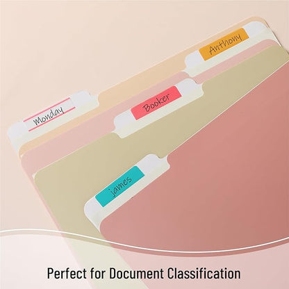 Mr. Pen- Sticky Index Tabs, 500 Pcs, 21 Sets, Colorful Sticky Tabs for Notebooks, Page Markers, Page Tabs for Binders, Page Tabs Sticky Tabs for Books, Notebook Tabs, Book Sticky Tabs for Notebooks