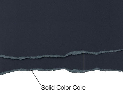 Cardstock 8.5 x 11 Paper Pack - 65lb Smooth Card Stock for Crafts, Cardmaking, Printers - 100 Scrapbook Sheets - Double Sided with Solid Core, Midnight Black