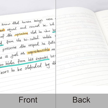 Dot Matrix Hardcover Notebook - 2 Books 3.5“ x 5.5”- Made of sustainable and excellent quality paper, simple, natural and portable, suitable for school, office use (black red)