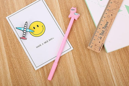 YYaaloa 28pcs Alpaca Shaped Gel Ink Pens 0.5 mm Black Ink Novelty Pens for Child, Women Coworkers Kids Office School Home Wedding Bridal Shower Gifts Party Supplies (alpaca shaped 28pcs)