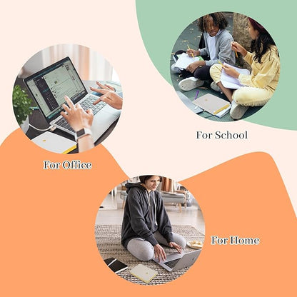 CAGIE Lined Journal Notebook for Women and Girls 256 Pages Cute Diary with Heart-Shaped Leather Journals for Writing A5 Soft Cover Notebooks for Work School (05 Moon Ash, A5)