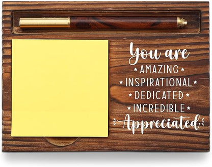 Team Appreciation Gifts for Employees, You Are Incredibly Appreciated Gifts Desk Self-Stick Note Pad Holders, Thank You Gift for Staff Friends Team Healthcare Worker Coworker Sticky Notes Holder TZP10