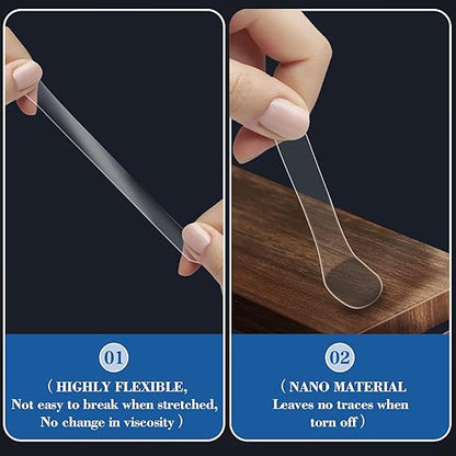 300pcs Transparent Double-Sided Mounting Putty - Strong and Traceless Adhesive Stick dots for Photos, Poster Versatile Office & Home，Festival Party Decorations, etc