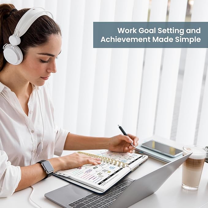 2026 Planner, Weekly and Monthly Planner for Women, January 2026 to December 2026, Pretty Hardcover 2026 Calendar Planner Book with Tabs, Inner Pocket, Spiral Bound, Perfect Office Home School Supplies - 6.3" x 8.5", Vintage Peony