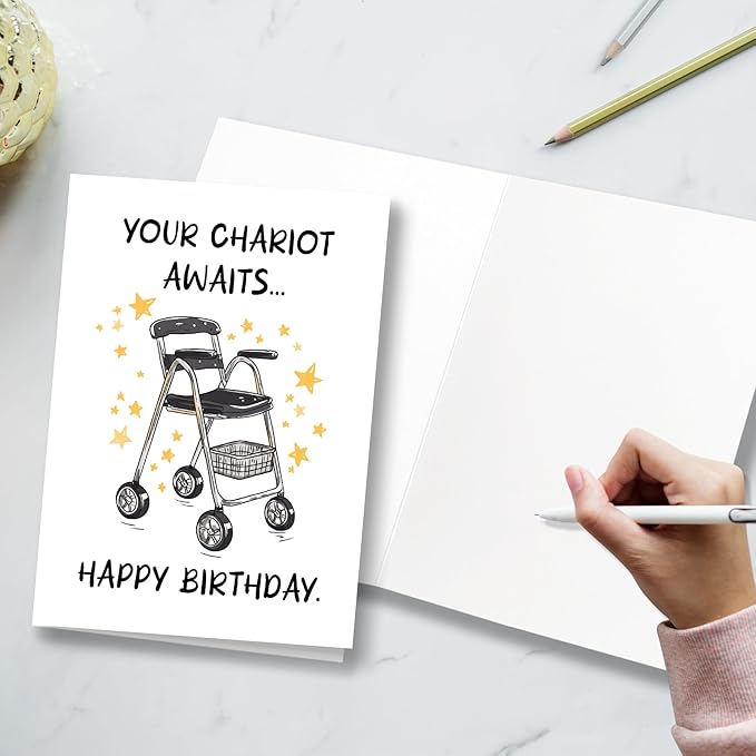 Funny Getting Older Birthday Card for Friends, Happy Birthday Card, Old Age Birthday Greeting Card, Crude Humor Gifts, Funny Birthday Card for Old Age