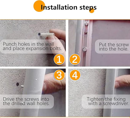 Locking Enclosed Bulletin Board Aluminum Cork Memo Board Wall Mount Noticeboard with Rubber Seal Tamperproof Single Door Display Case for Indoor Or Outdoor Use, 26.8×20 in