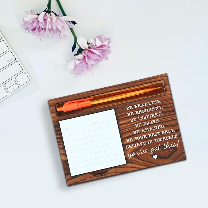 Funny Encouragement for Men Women, Support, Get Well, You Got This Motivate, Promotion,Cheer Up Gift for Him Her Coworker Friends Assistant Office Desk Self-Stick Note Pad Holders SD127
