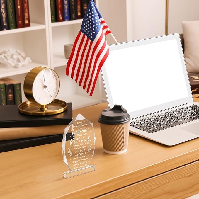 Chunful Happy Retirement Gifts for Men Women Never Understand the Difference You Made Keepsake and Paperweight Retirement Plaque Inspirational Gifts for Retired Teacher Nurse(Vintage Style)